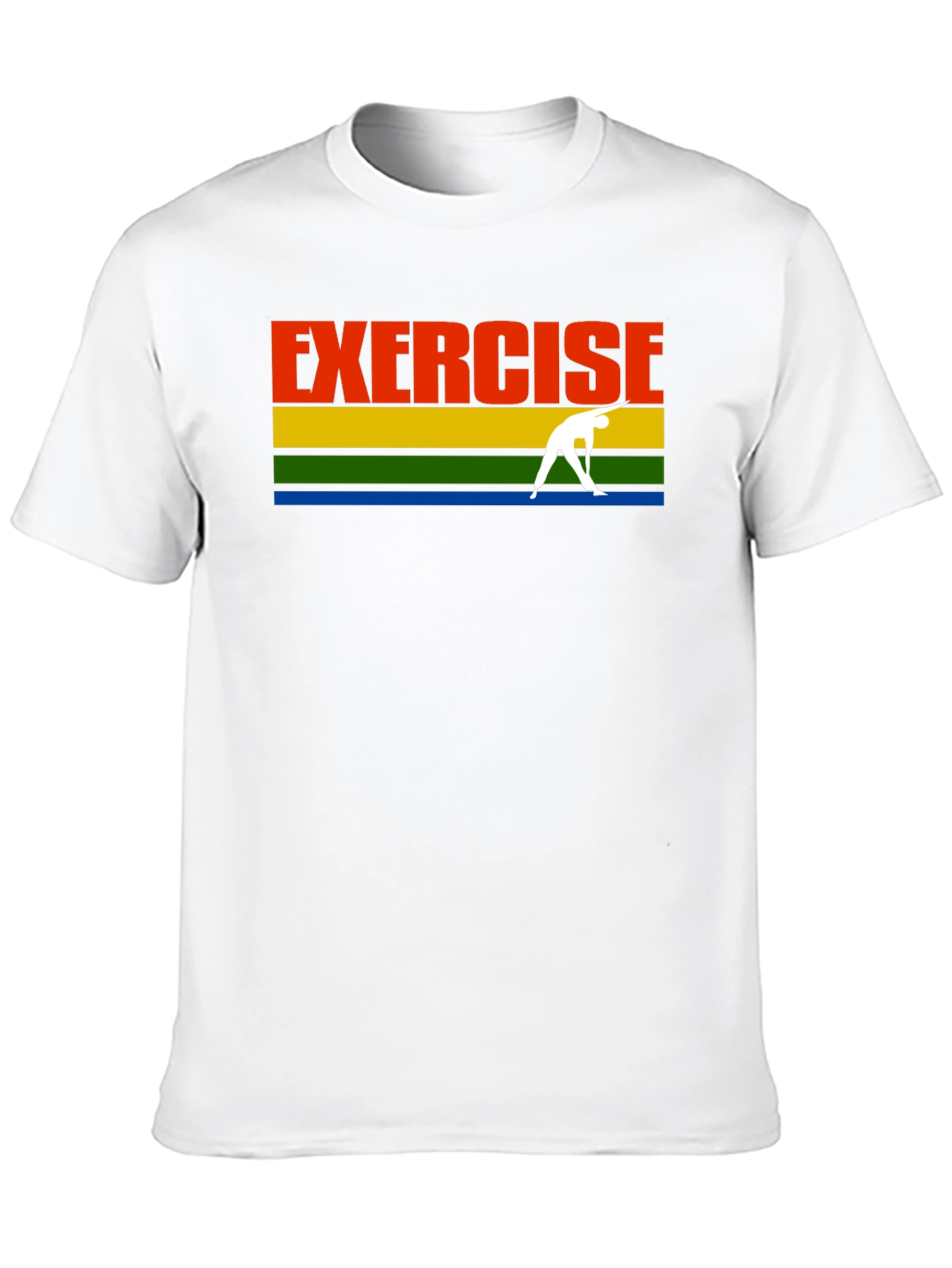 Exercise T-Shirt Black Retro Yoga Graphic Tee