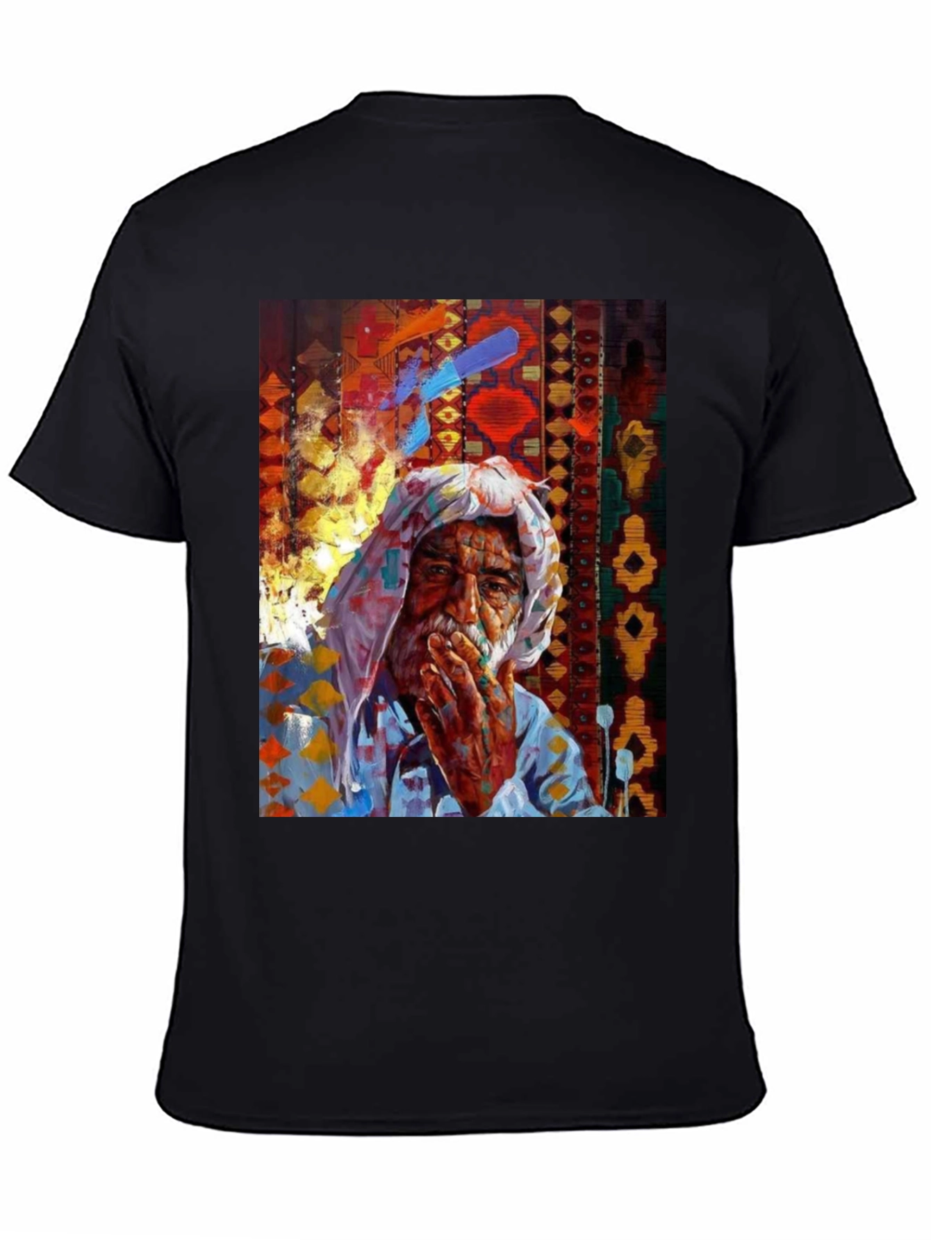 Artistic Old Man Graphic T-Shirt