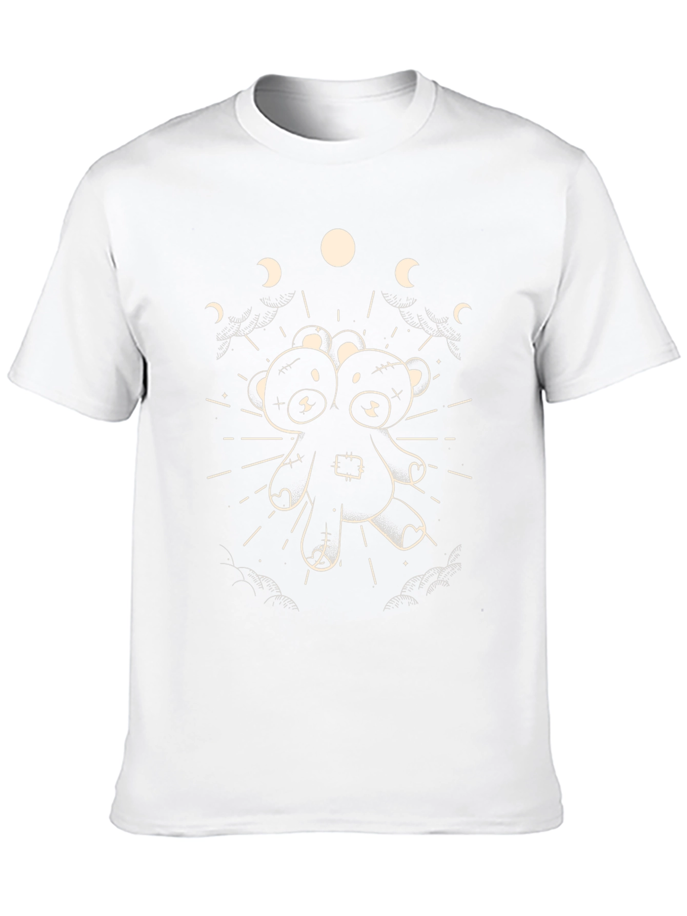 Two-Headed Teddy Bear Moon T-Shirt