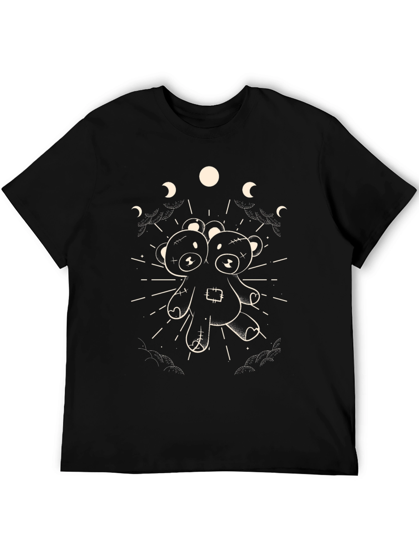 Two-Headed Teddy Bear Moon T-Shirt
