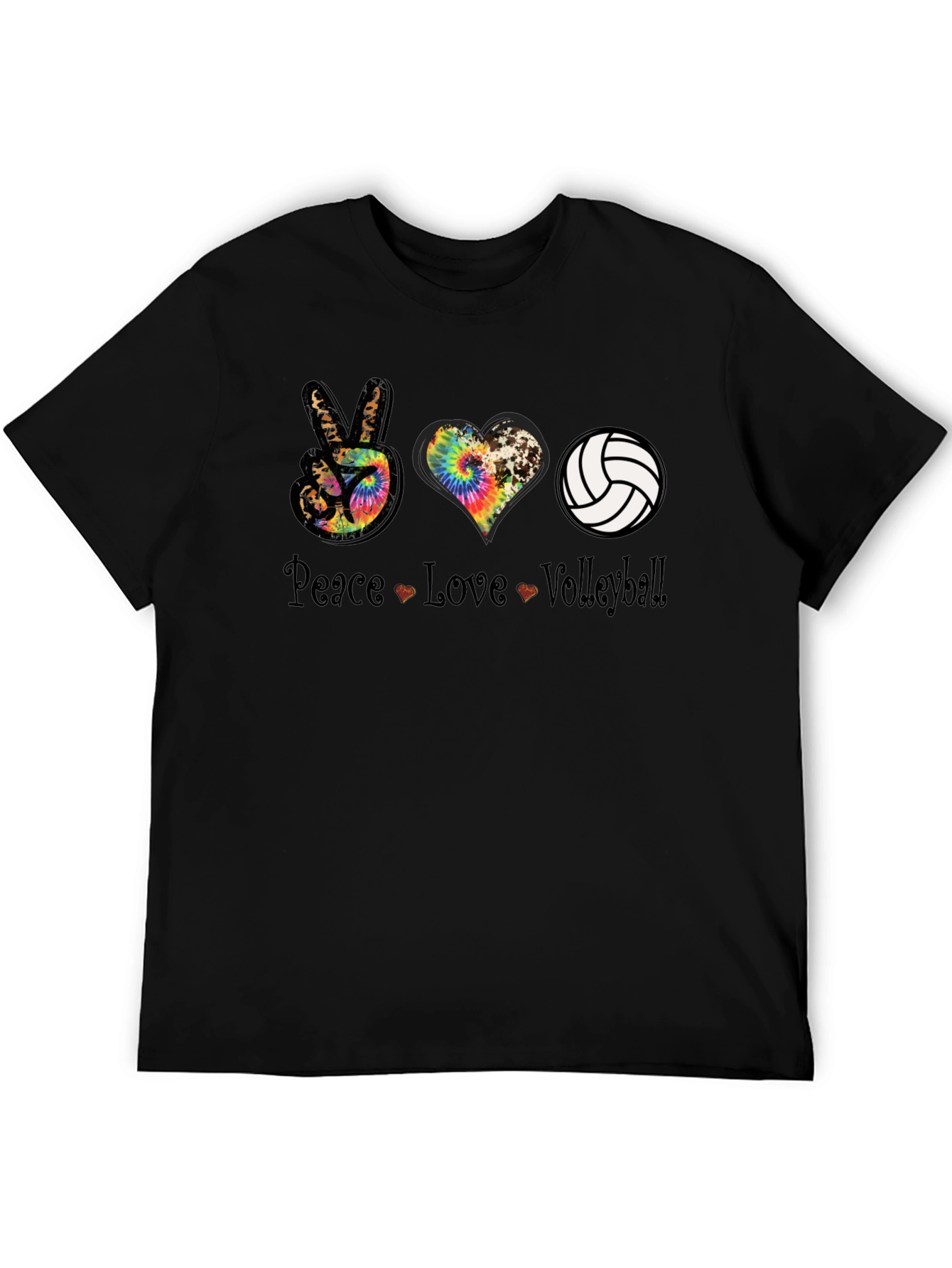 Peace Love Volleyball Graphic Tee