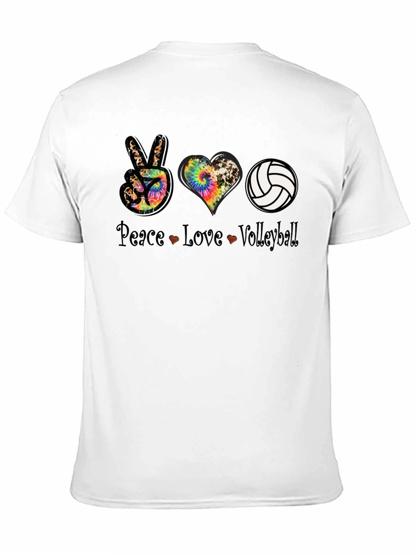 Peace Love Volleyball Graphic Tee