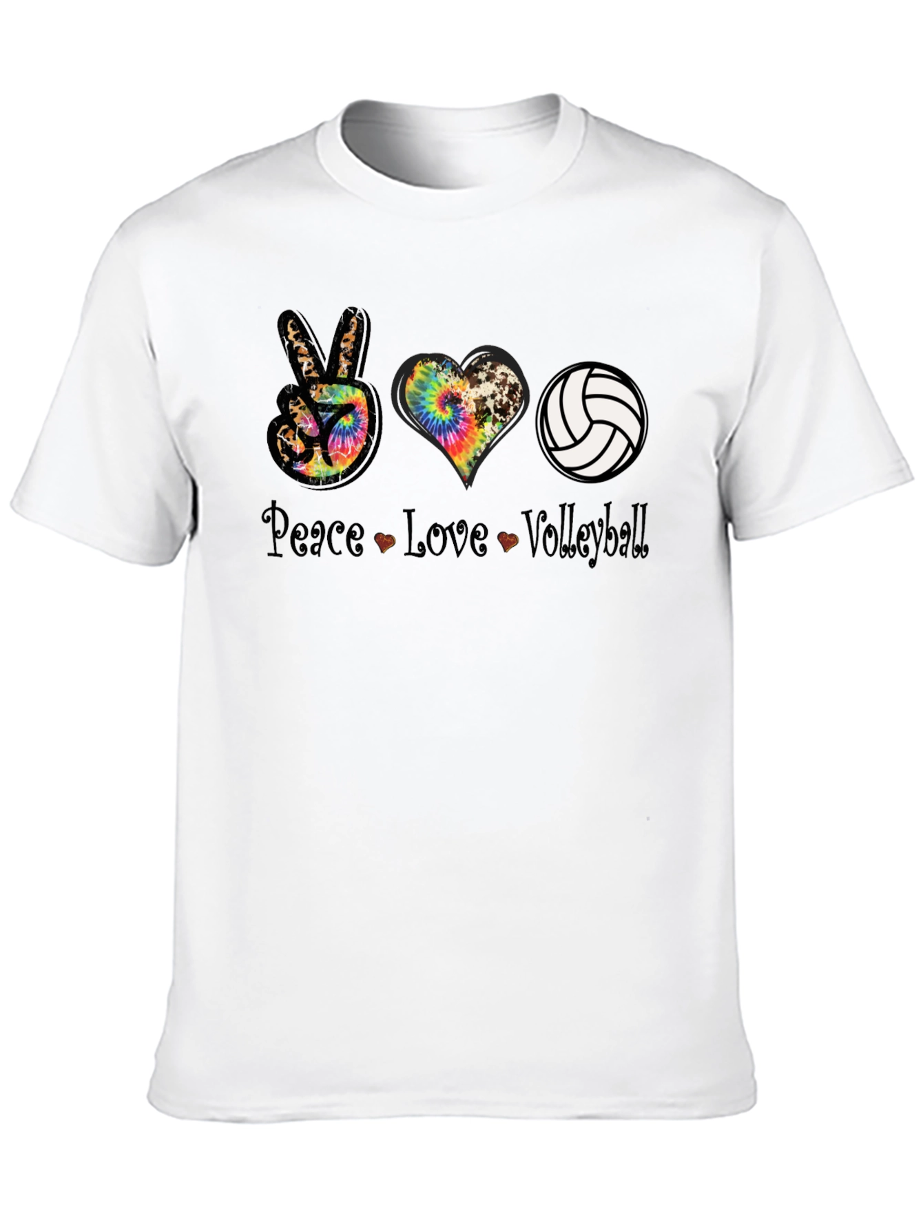 Peace Love Volleyball Graphic Tee