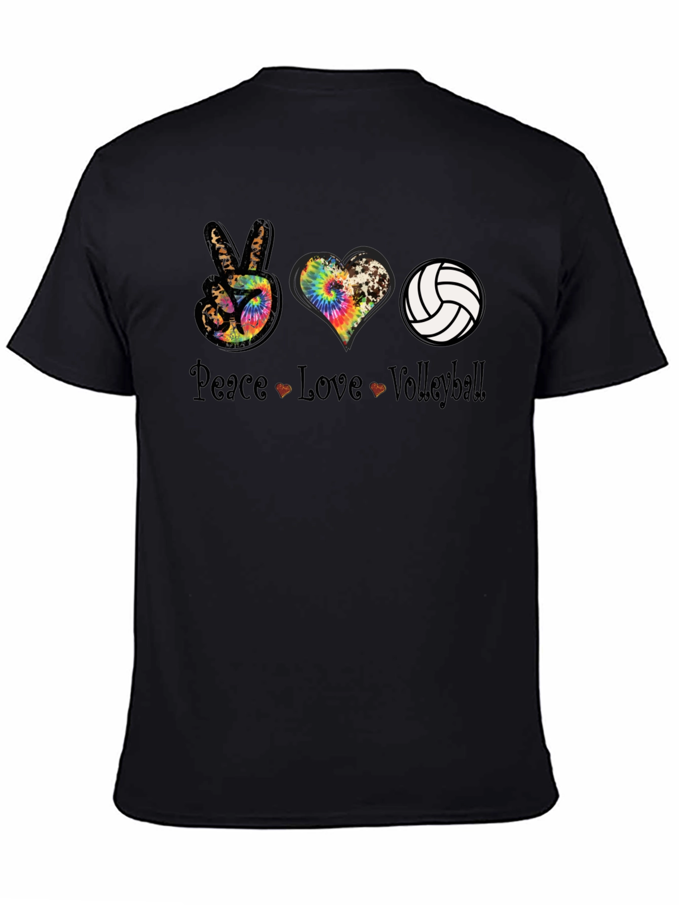 Peace Love Volleyball Graphic Tee