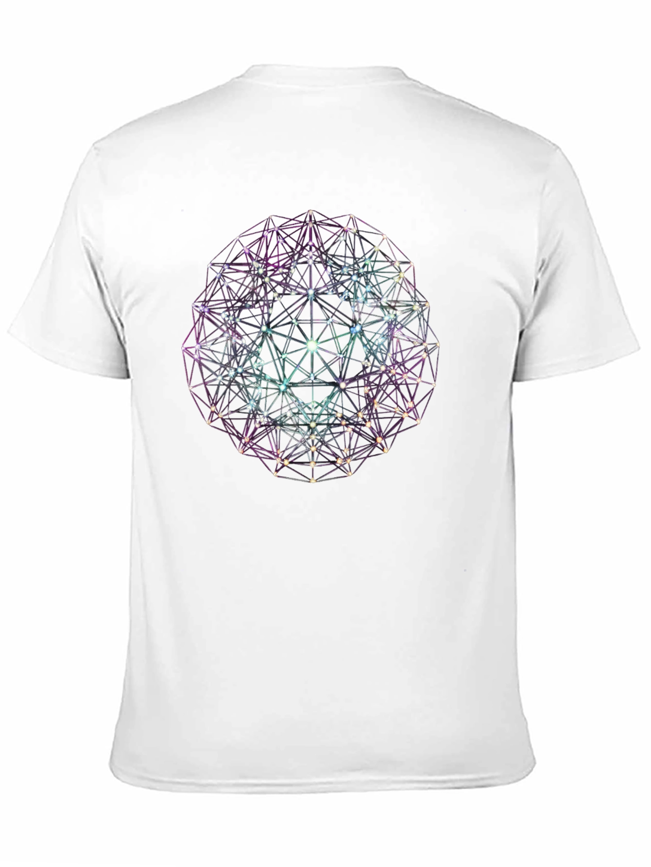 Geometric Sphere Graphic Tee - Modern Style