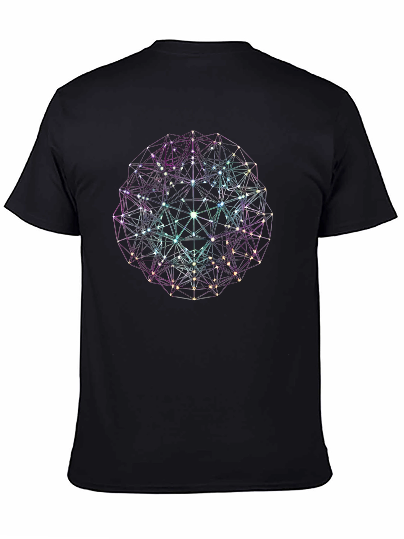 Geometric Sphere Graphic Tee - Modern Style