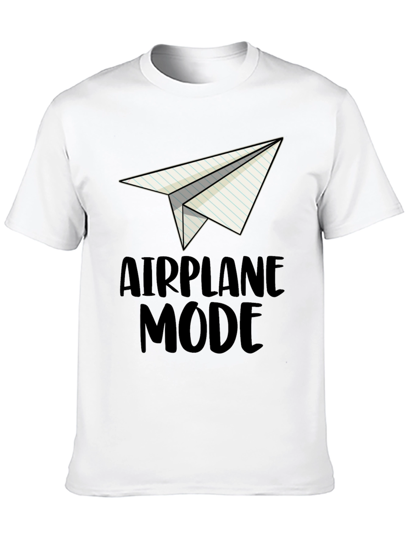 Airplane Mode Graphic Tee - Novelty T-Shirt