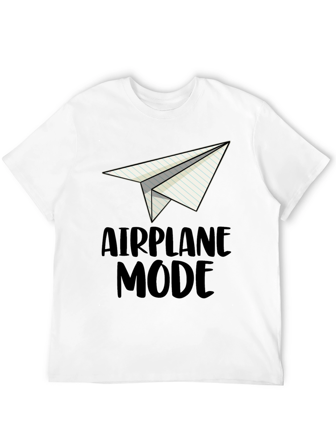 Airplane Mode Graphic Tee - Novelty T-Shirt