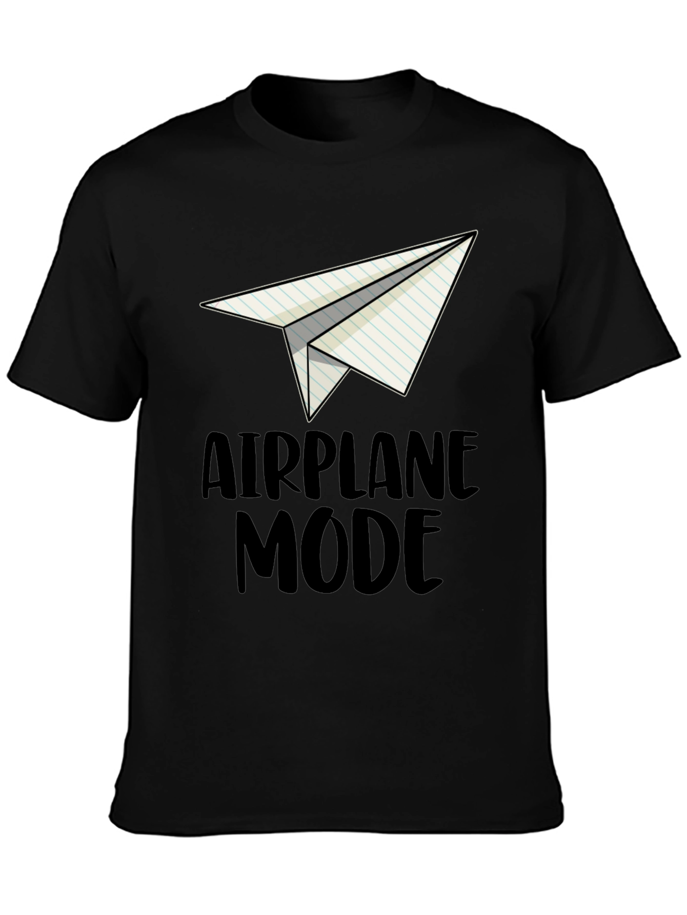 Airplane Mode Graphic Tee - Novelty T-Shirt