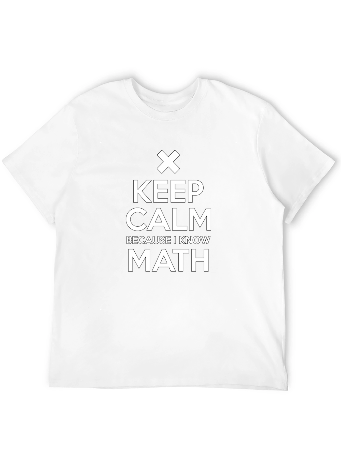 Keep Calm Math T-Shirt - Black Cotton Tee