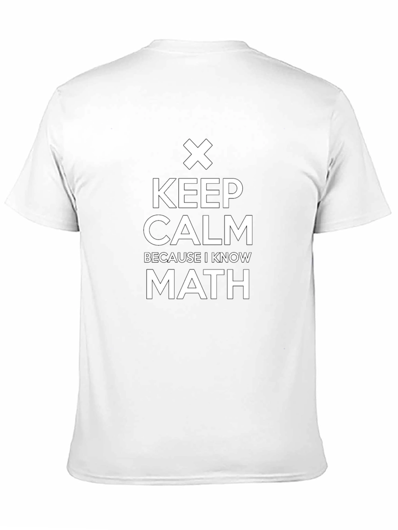 Keep Calm Math T-Shirt - Black Cotton Tee