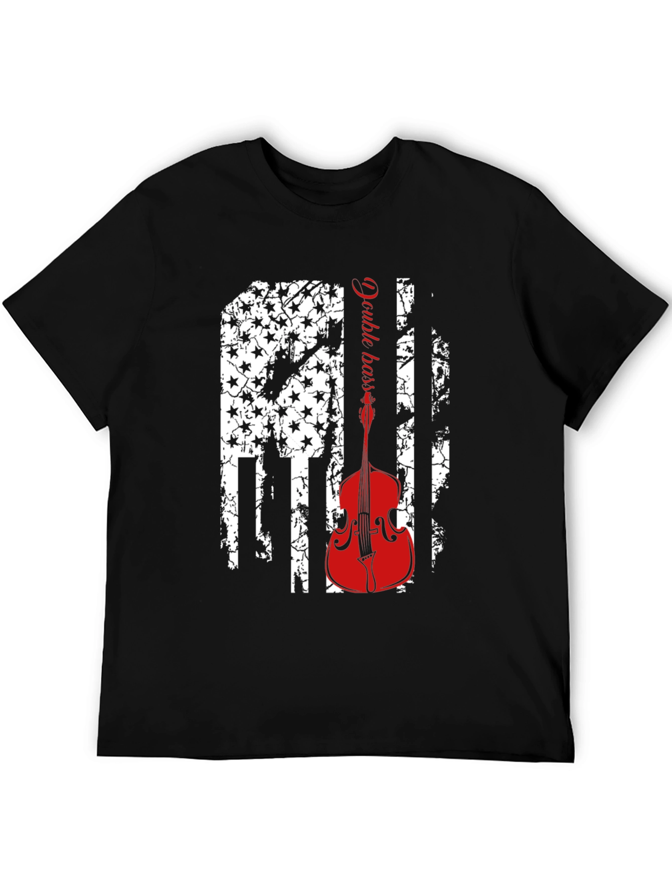 Double Bass American Flag T-Shirt