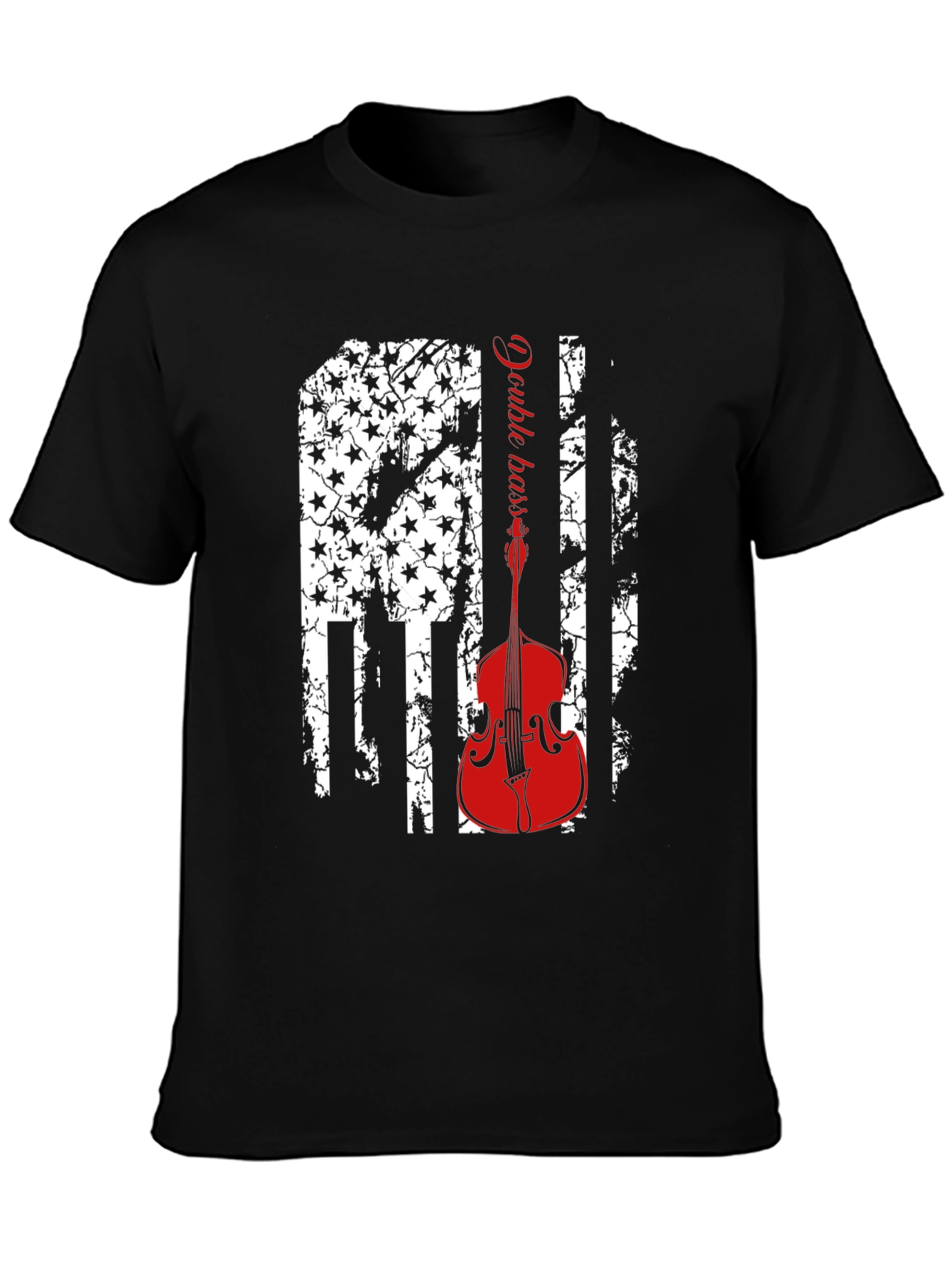 Double Bass American Flag T-Shirt
