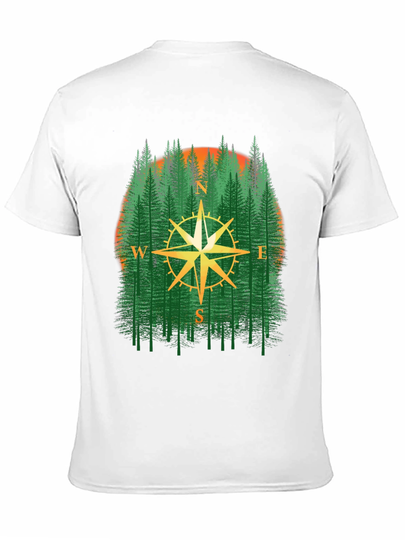 Compass Forest Graphic T-Shirt