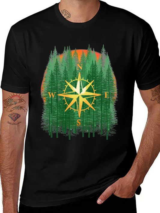 Compass Forest Graphic T-Shirt