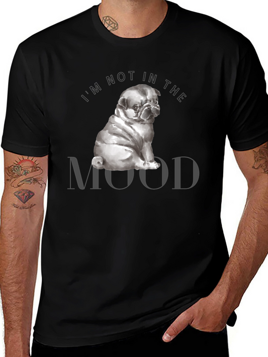 Not In The Mood Pug Graphic T-Shirt