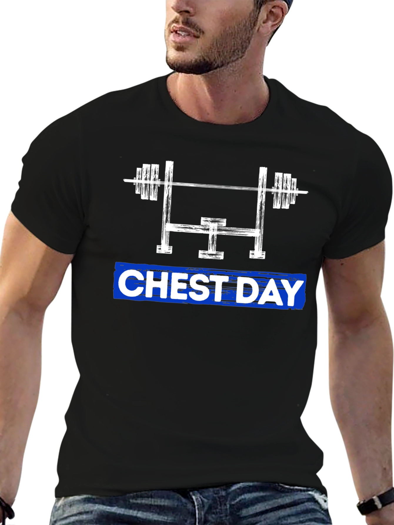 Chest Day Graphic Tee - Gym Workout Shirt