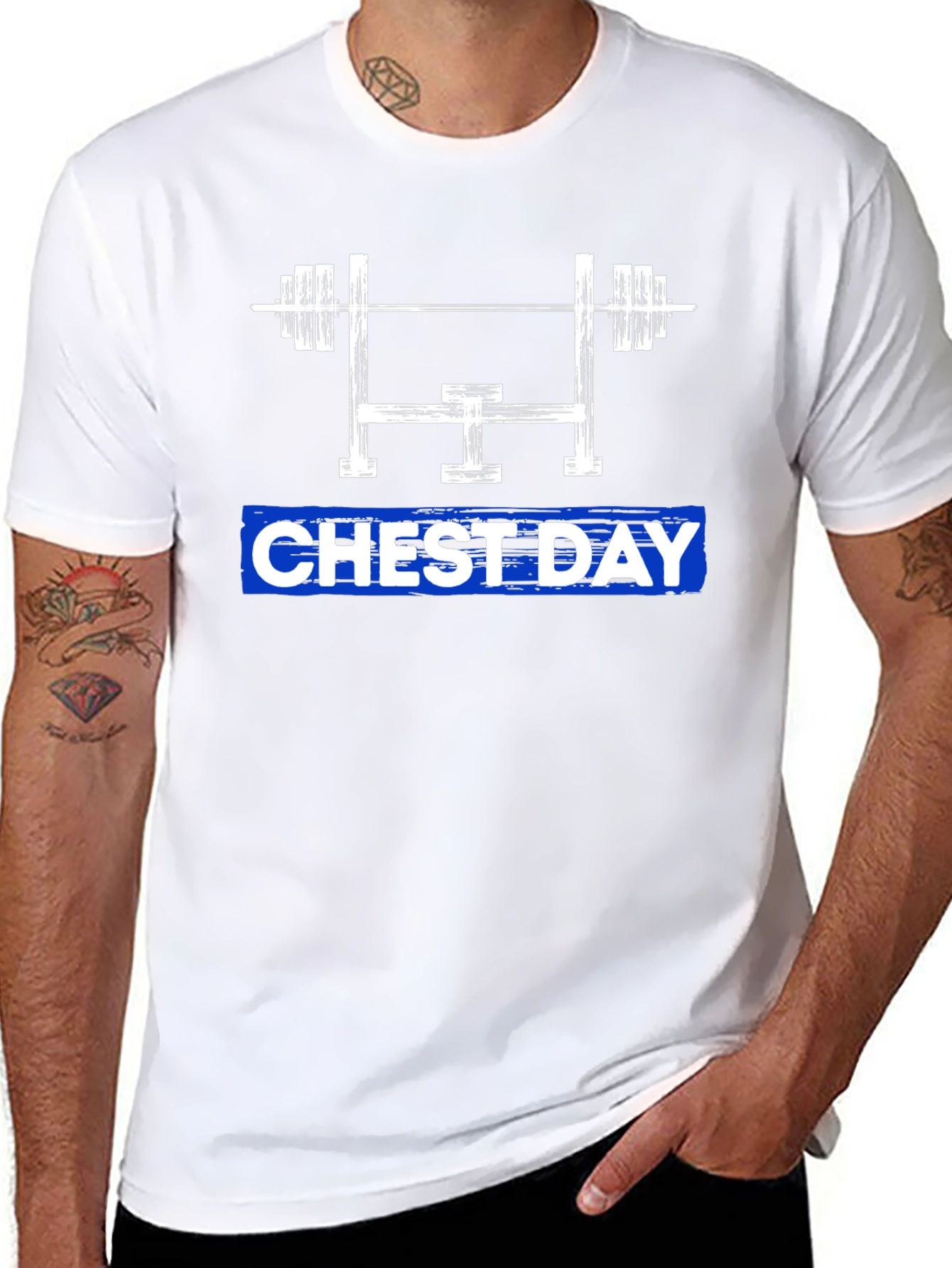 Chest Day Graphic Tee - Gym Workout Shirt