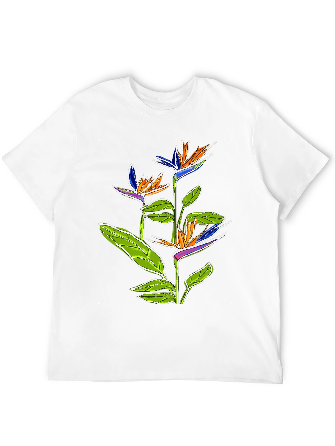 Bird of Paradise Flower Graphic T-Shirt