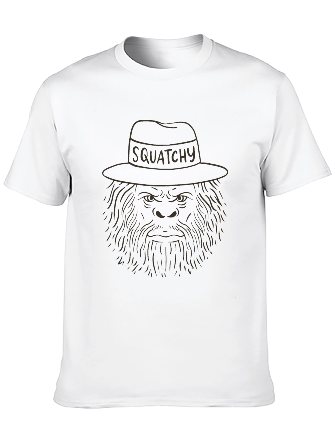 Squatchy Tee - Funny Bigfoot in a Hat T-Shirt
