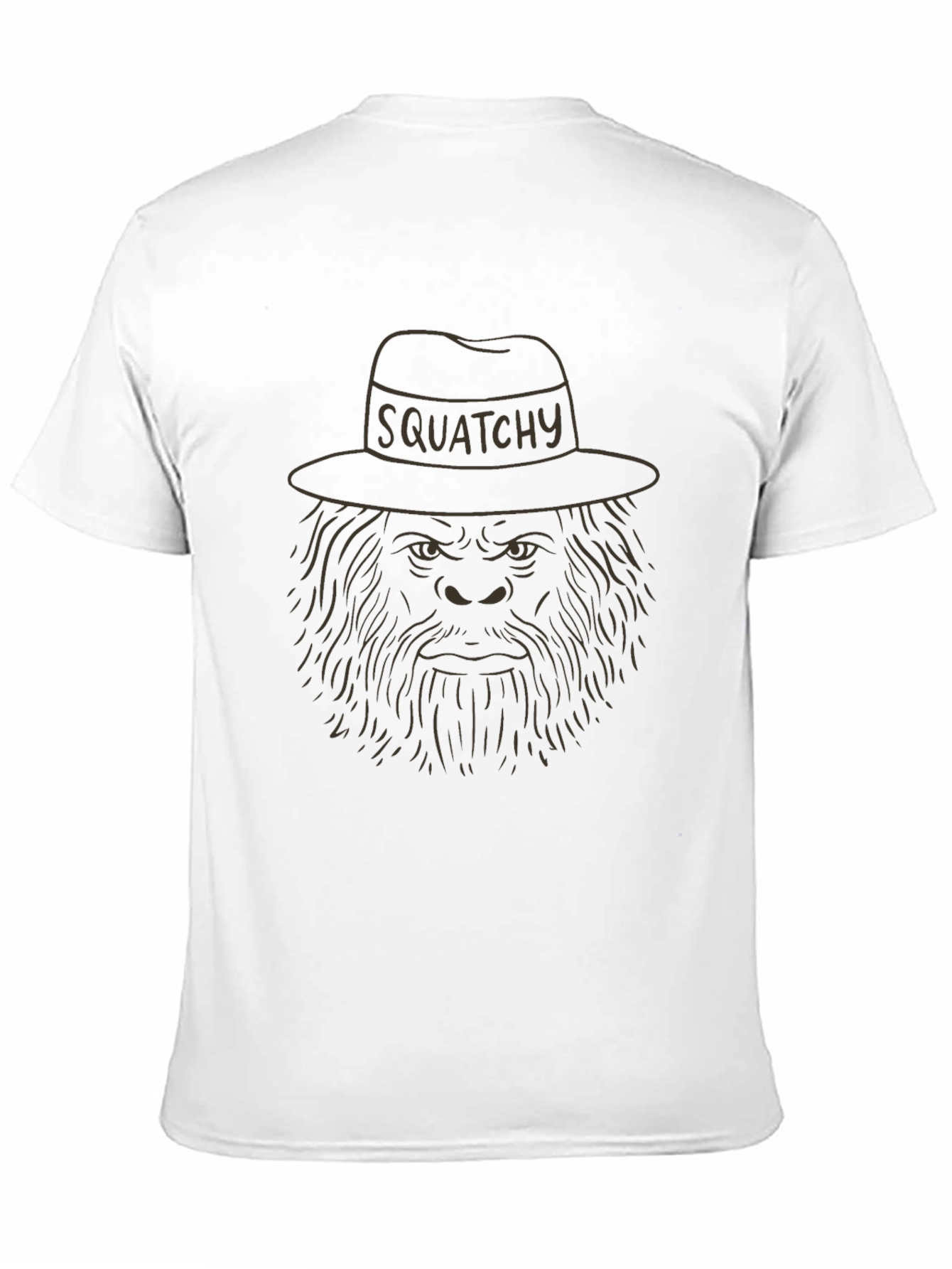 Squatchy Tee - Funny Bigfoot in a Hat T-Shirt