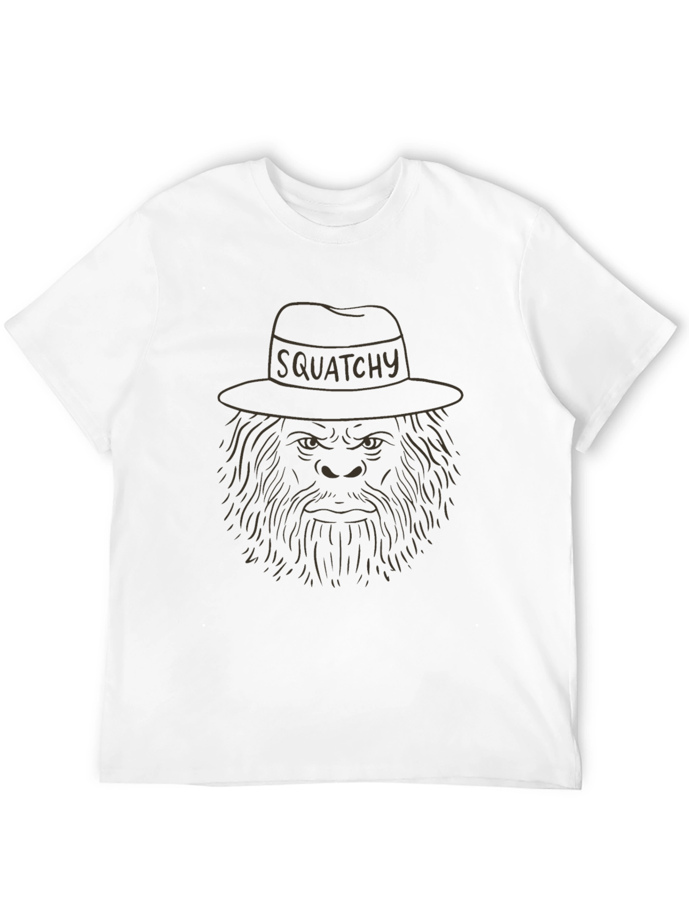 Squatchy Tee - Funny Bigfoot in a Hat T-Shirt