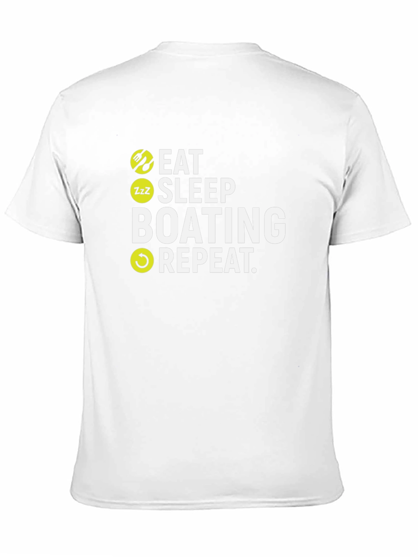Eat Sleep Boating Repeat Graphic T-Shirt