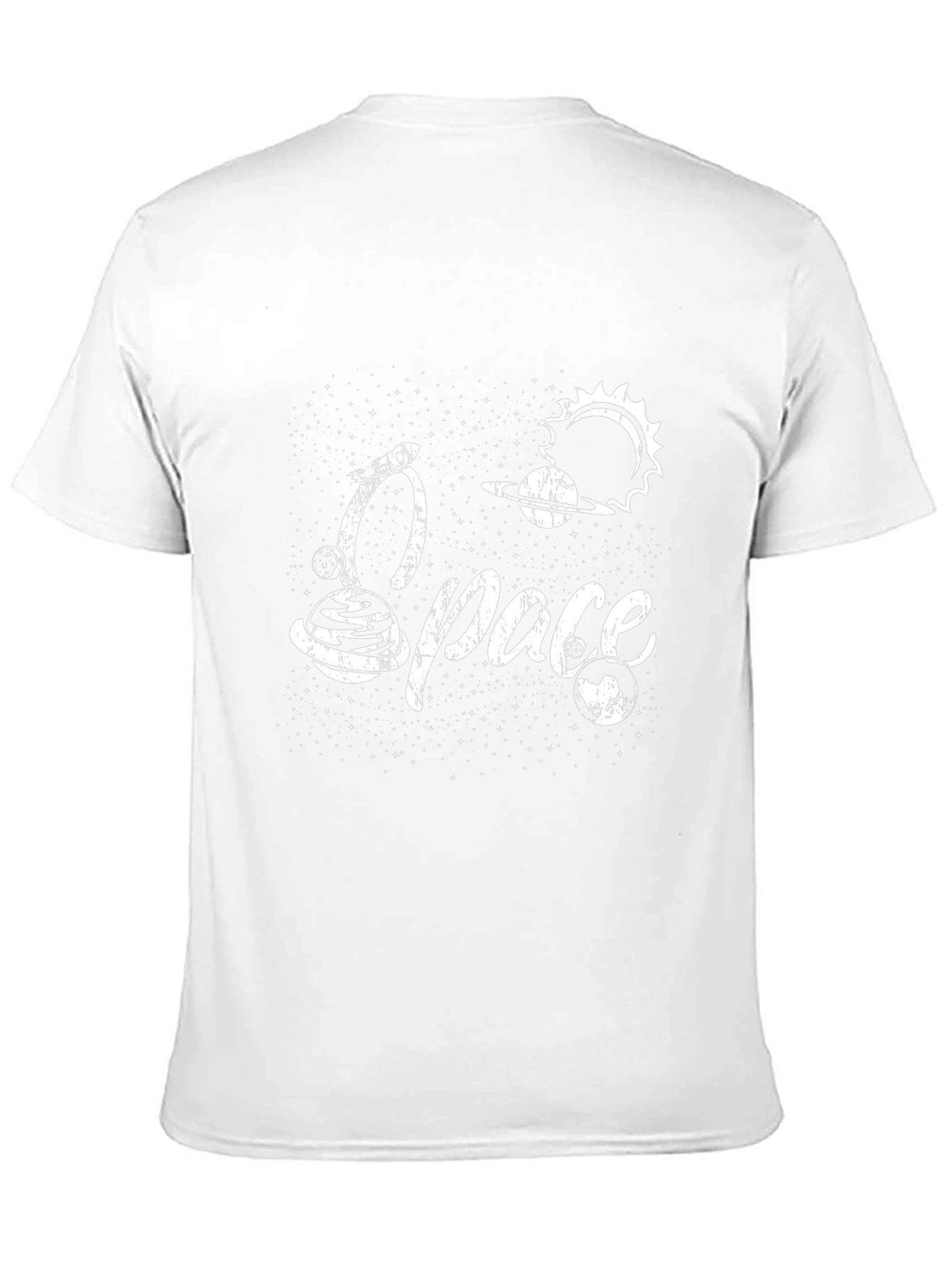 Space Graphic Tee - Black Cotton T-Shirt