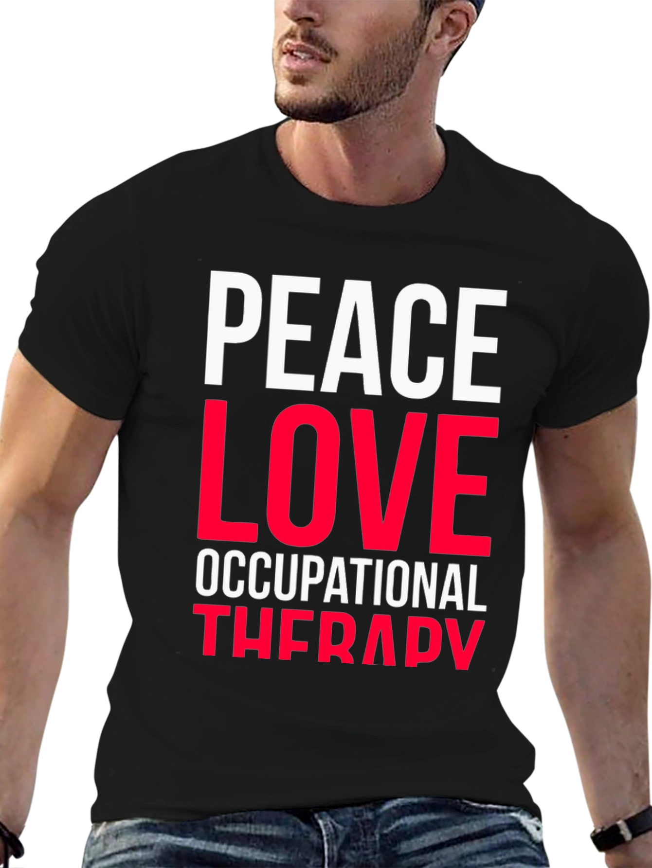Peace Love Occupational Therapy Graphic Tee