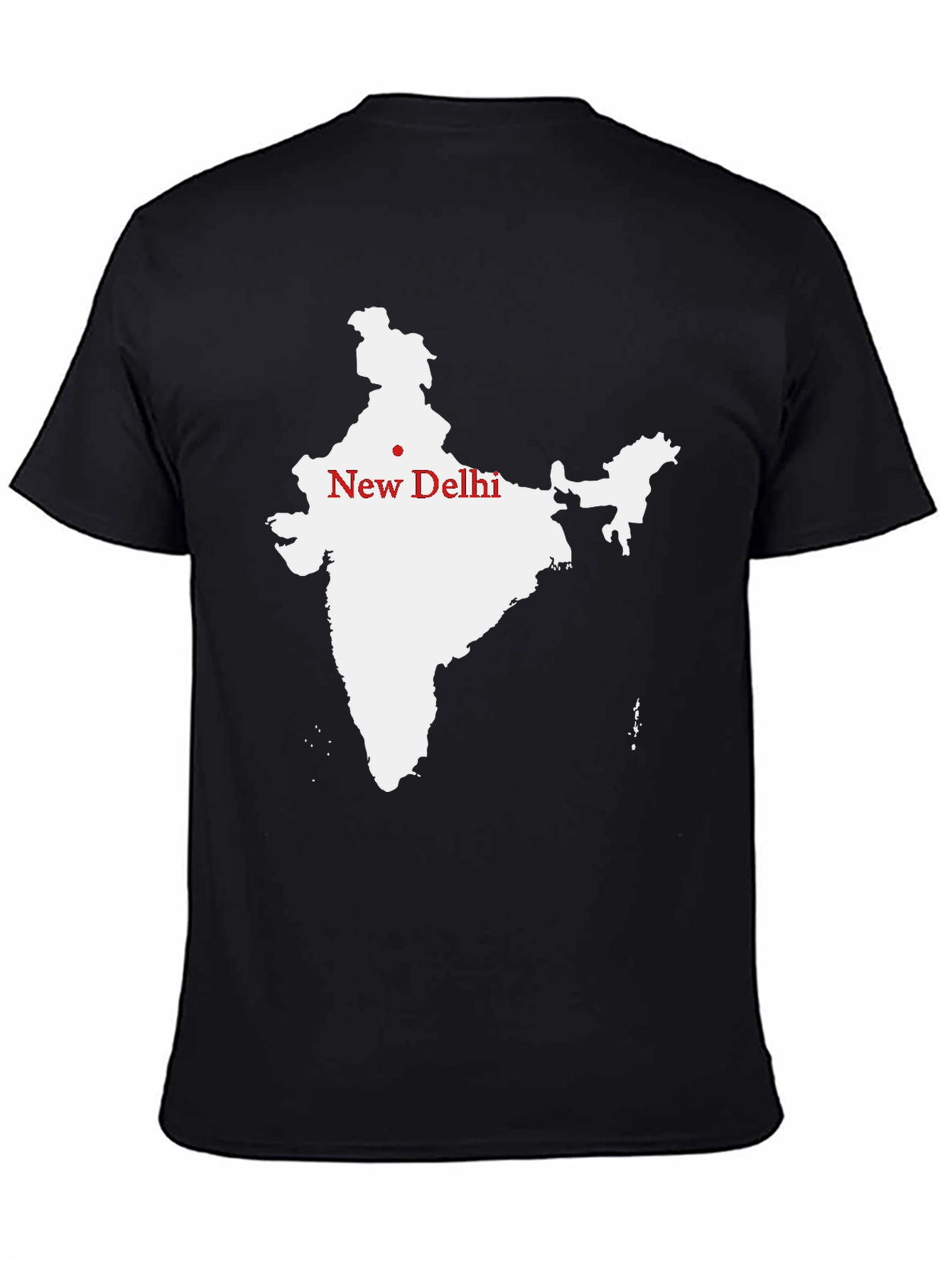 India Map T-Shirt - New Delhi Graphic Tee