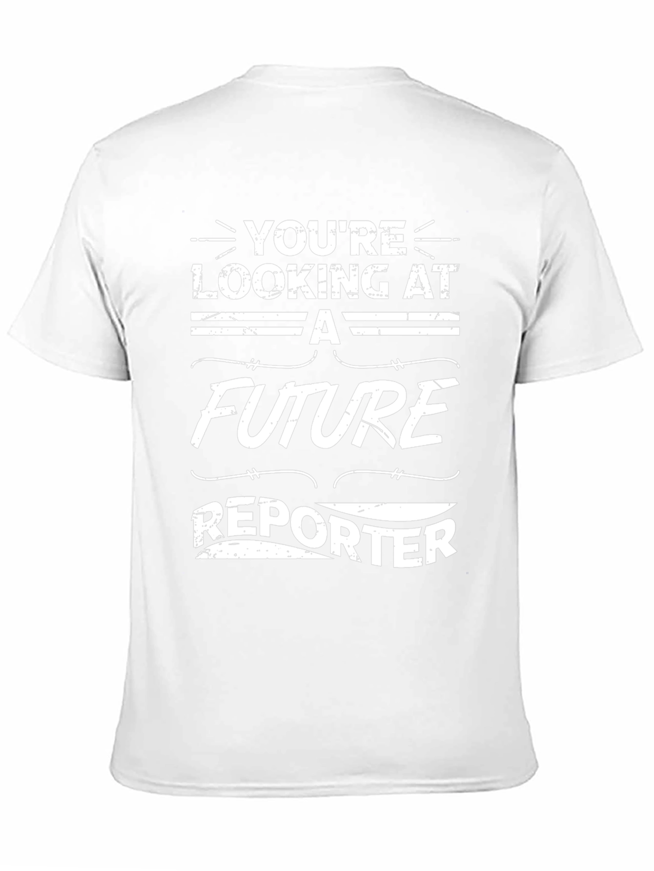 Future Reporter Graphic Tee - Black Cotton T-Shirt