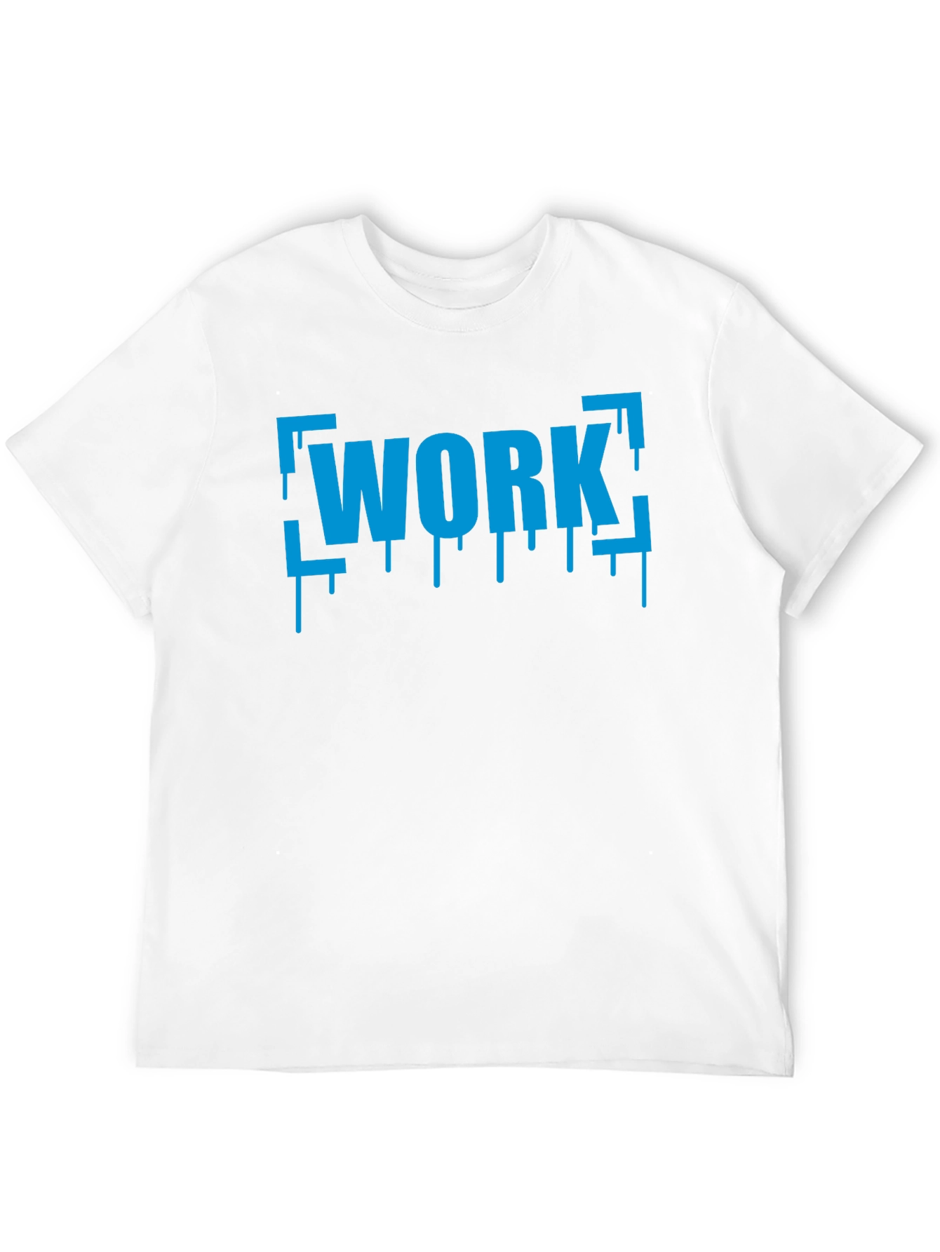 Work Drip Graphic T-Shirt - Black Cotton Tee