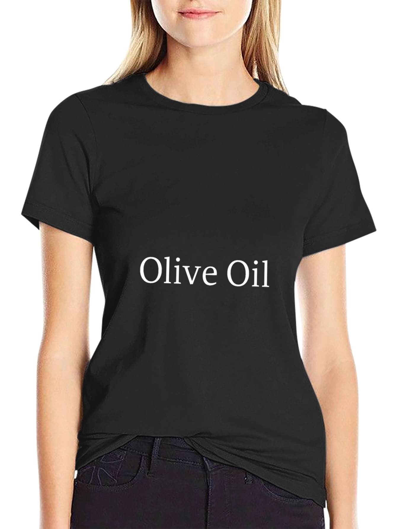 Olive Oil Black T-Shirt