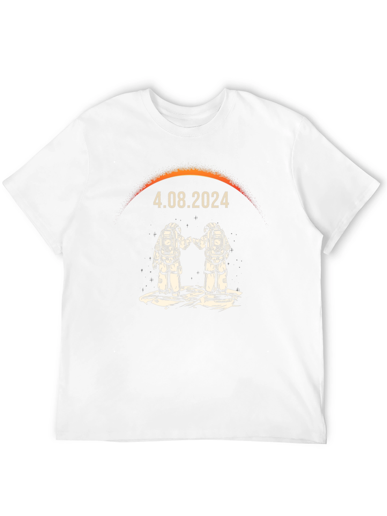 Total Solar Eclipse 2024 Astronaut T-Shirt