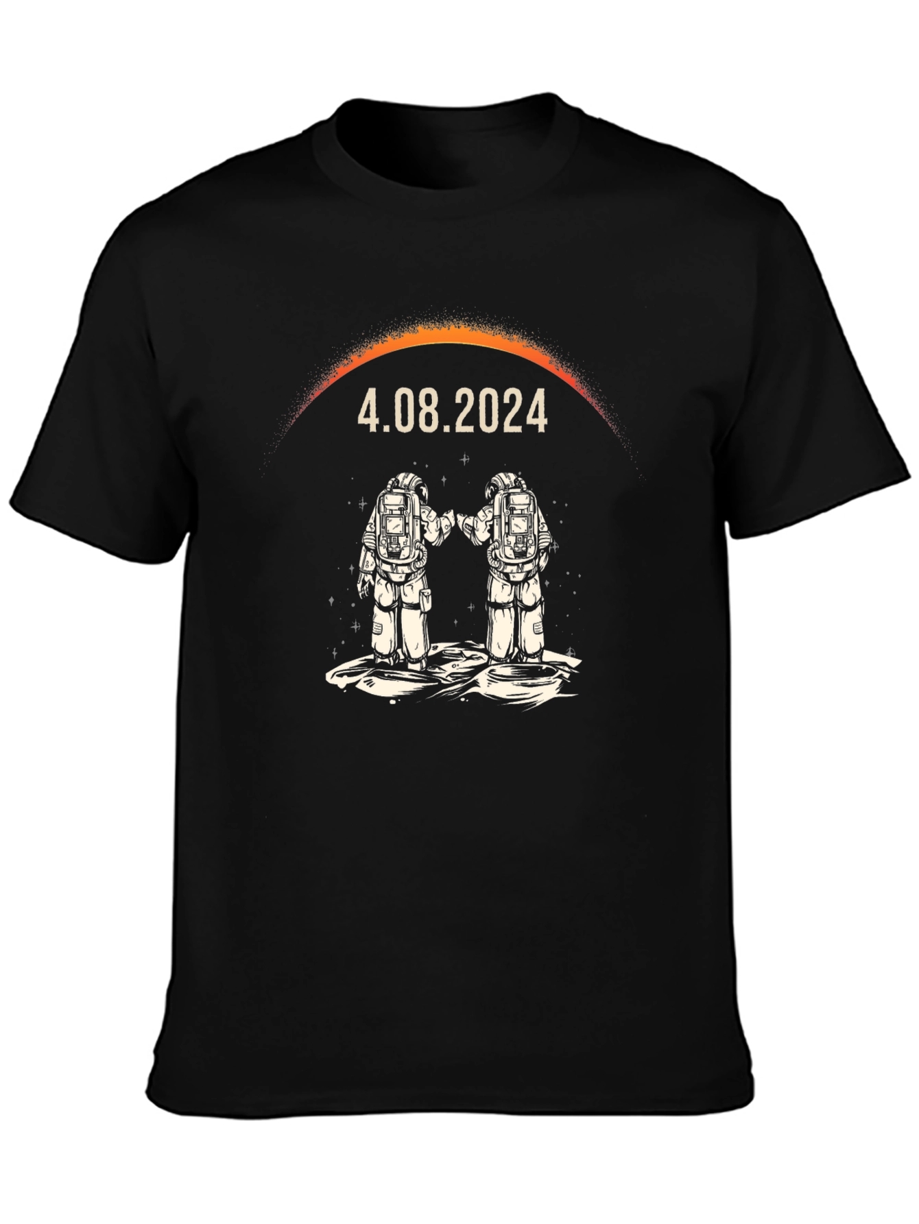 Total Solar Eclipse 2024 Astronaut T-Shirt