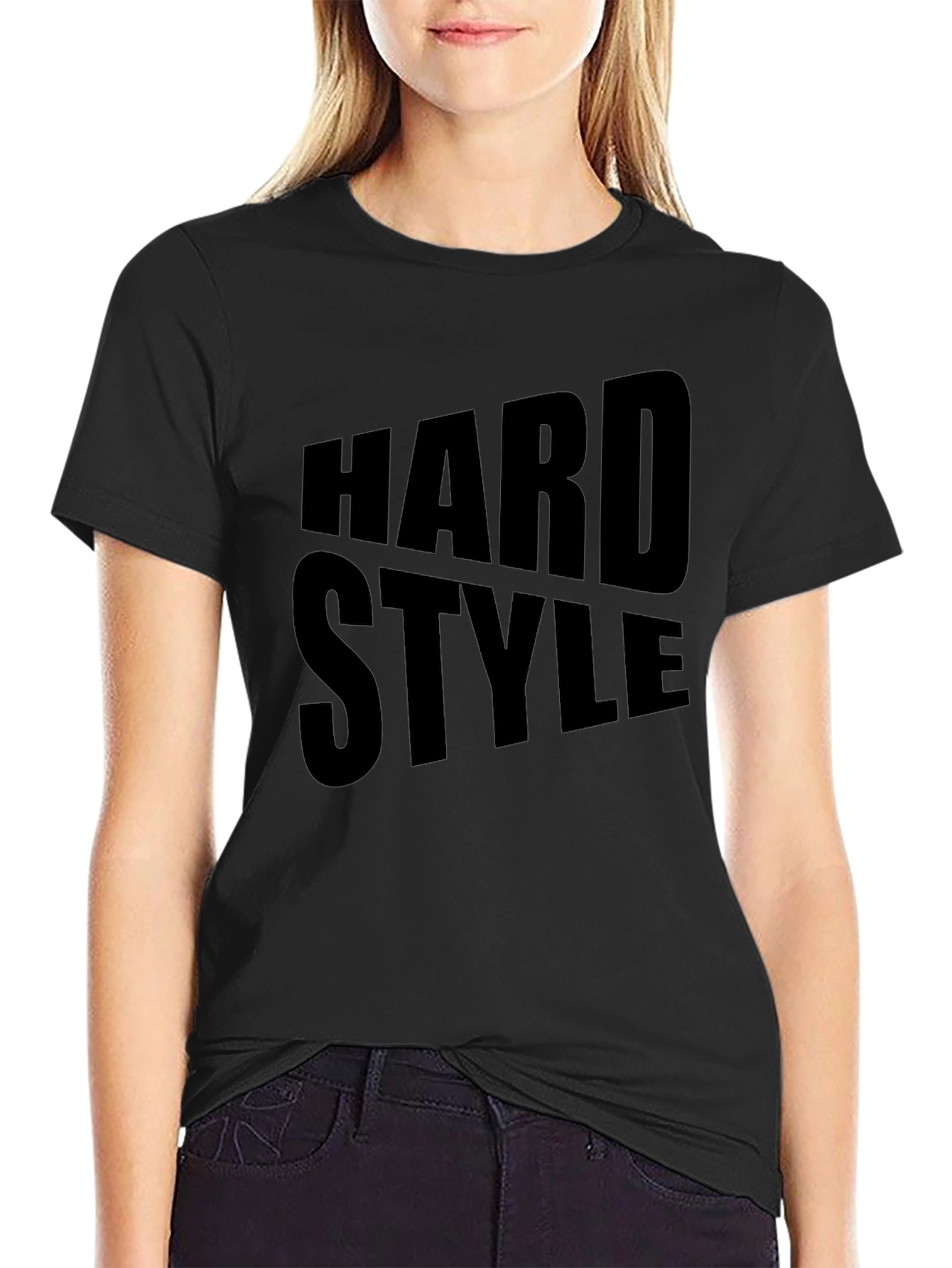 Hard Style Graphic T-Shirt - Bold Black Tee