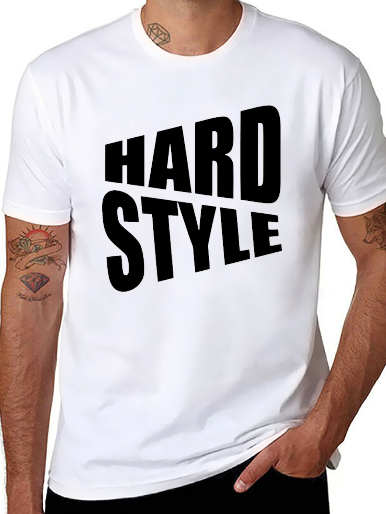 Hard Style Graphic T-Shirt - Bold Black Tee