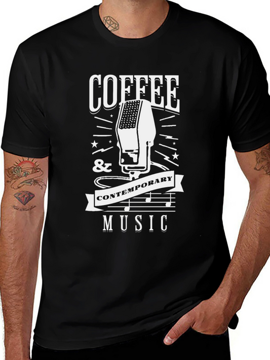 Coffee and Contemporary Music Graphic Tee