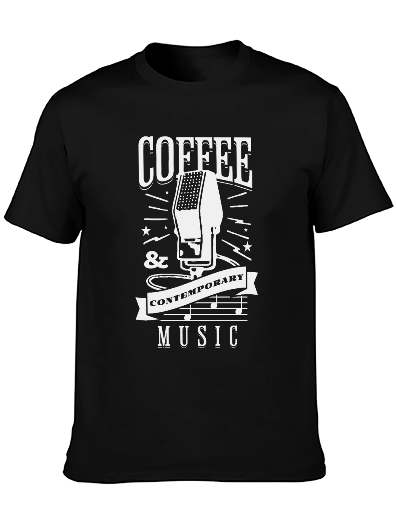Coffee and Contemporary Music Graphic Tee