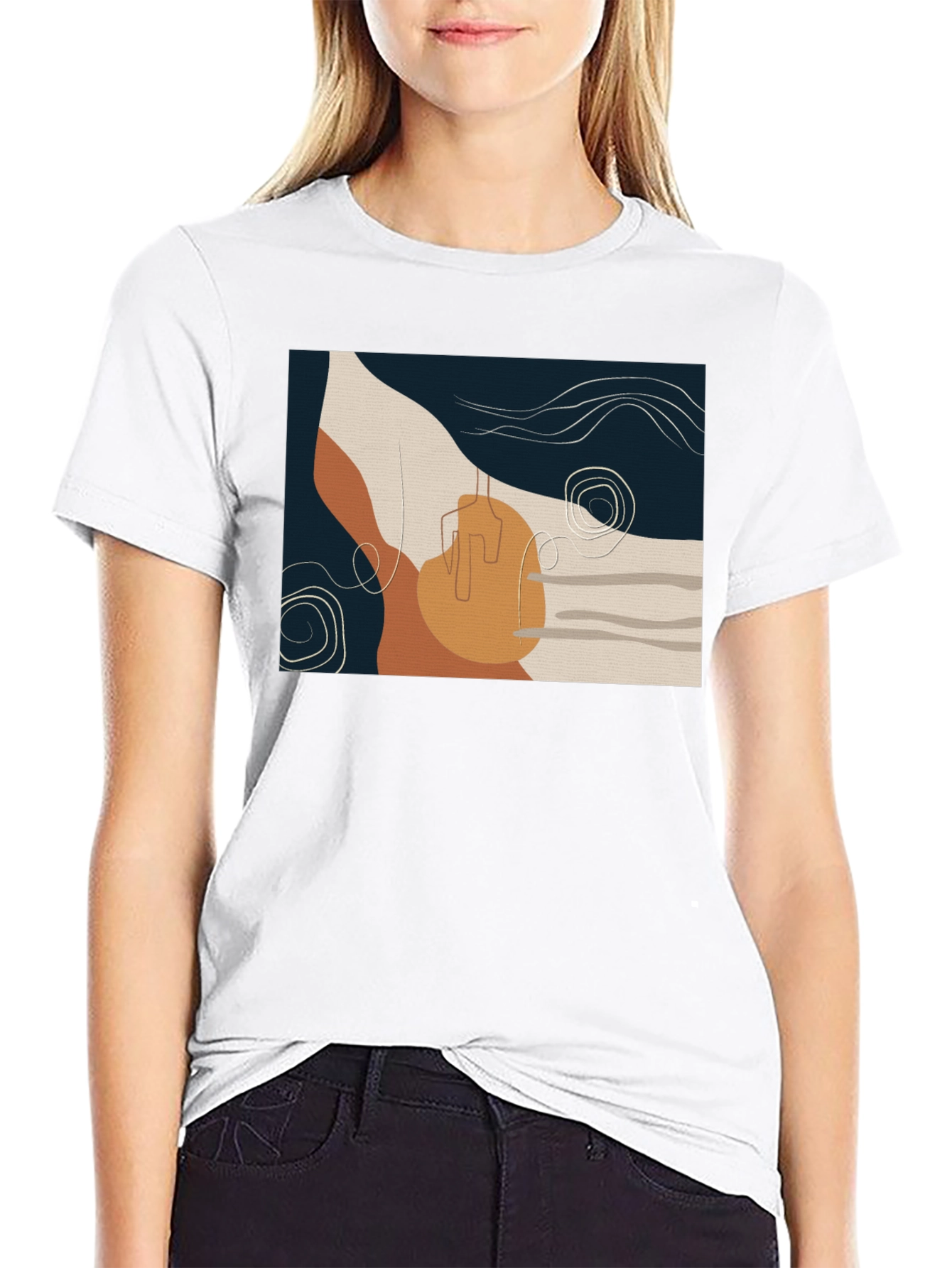 Abstract Art Graphic Tee - Modern Design