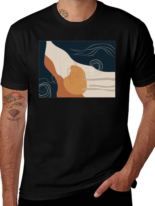 Abstract Art Graphic Tee - Modern Design