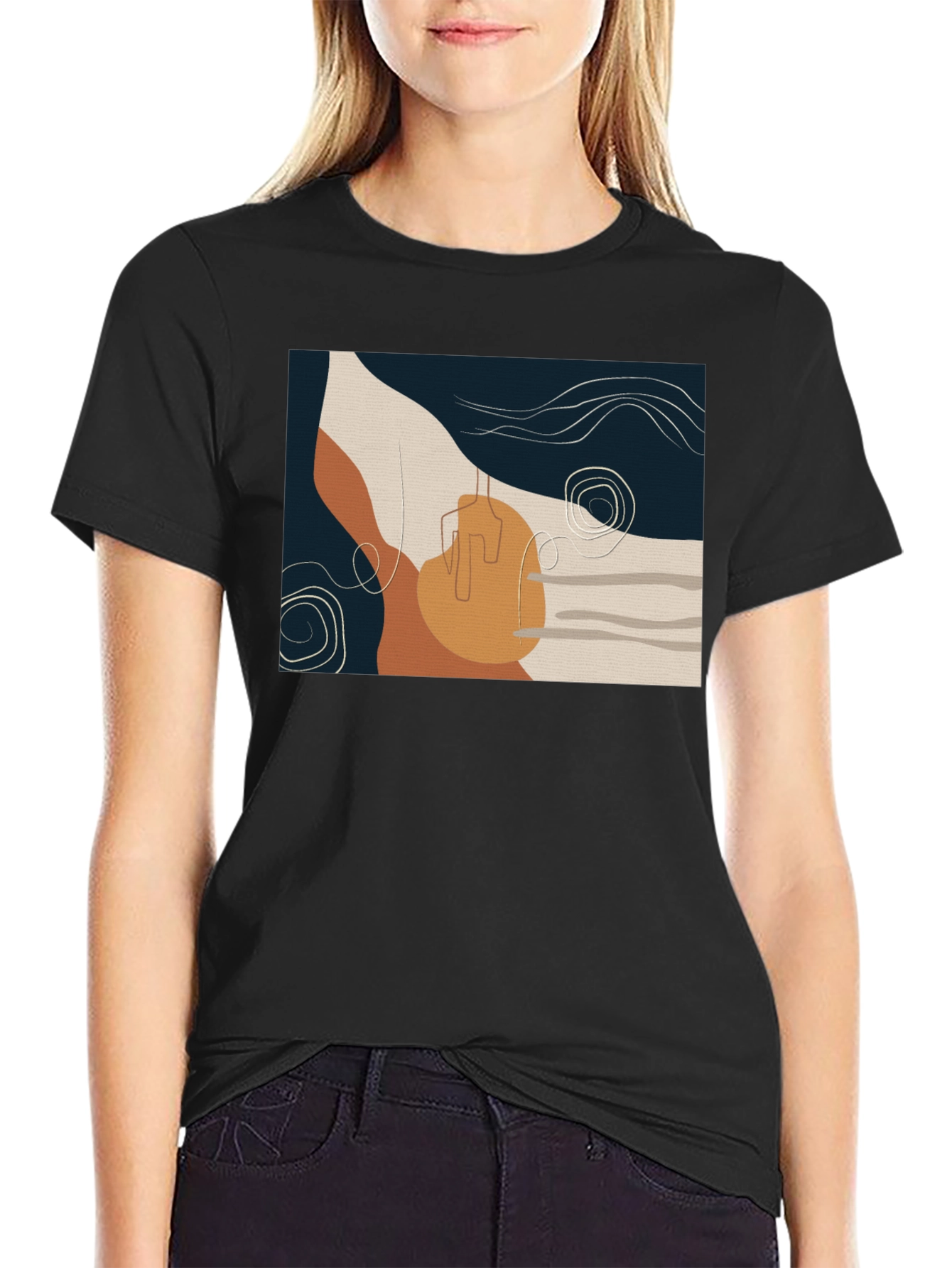 Abstract Art Graphic Tee - Modern Design