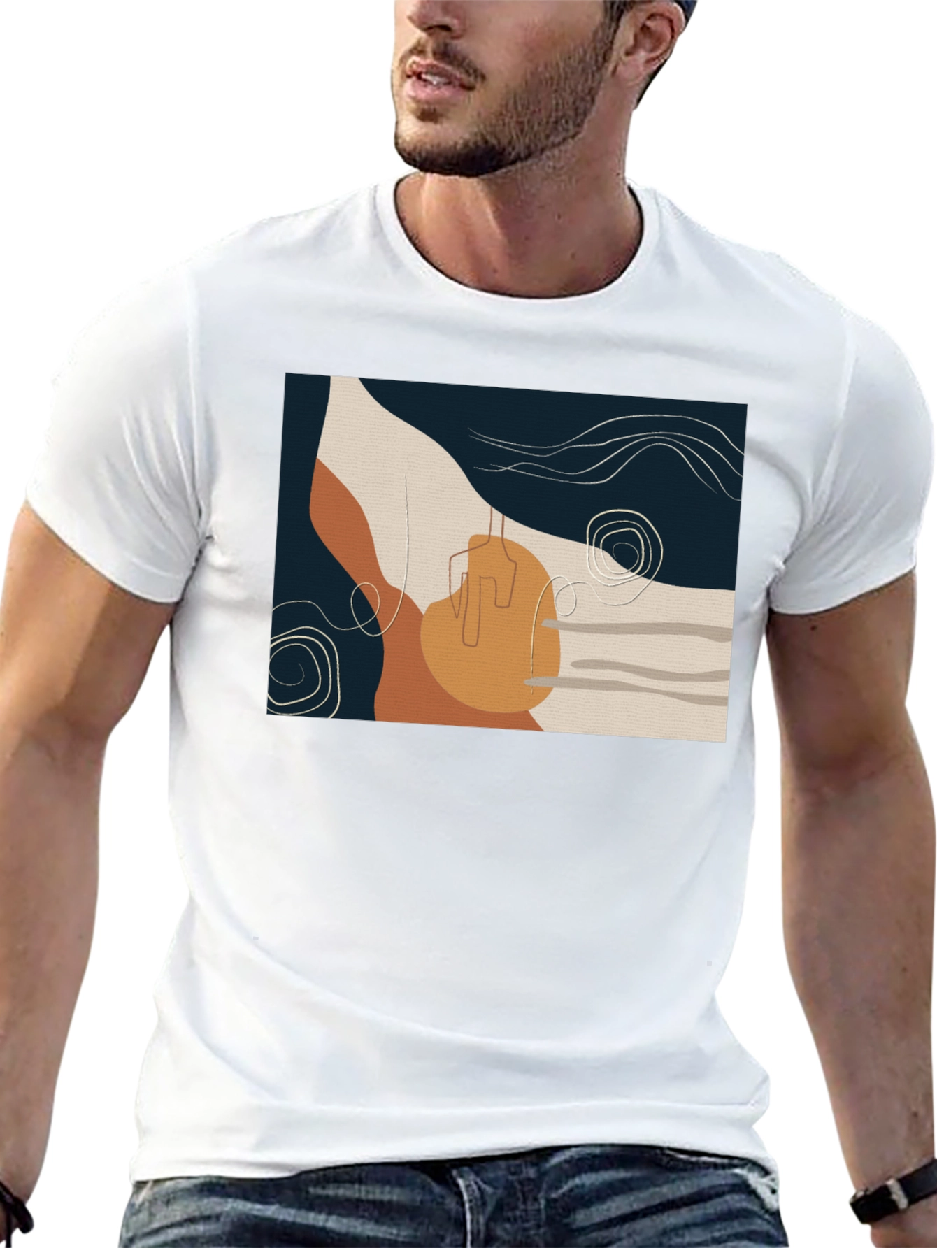 Abstract Art Graphic Tee - Modern Design