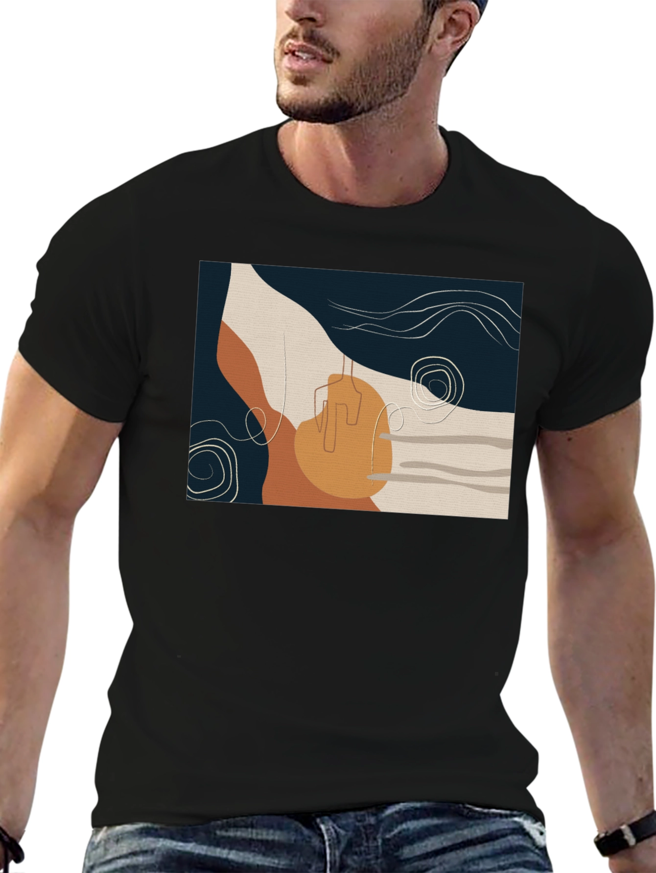Abstract Art Graphic Tee - Modern Design