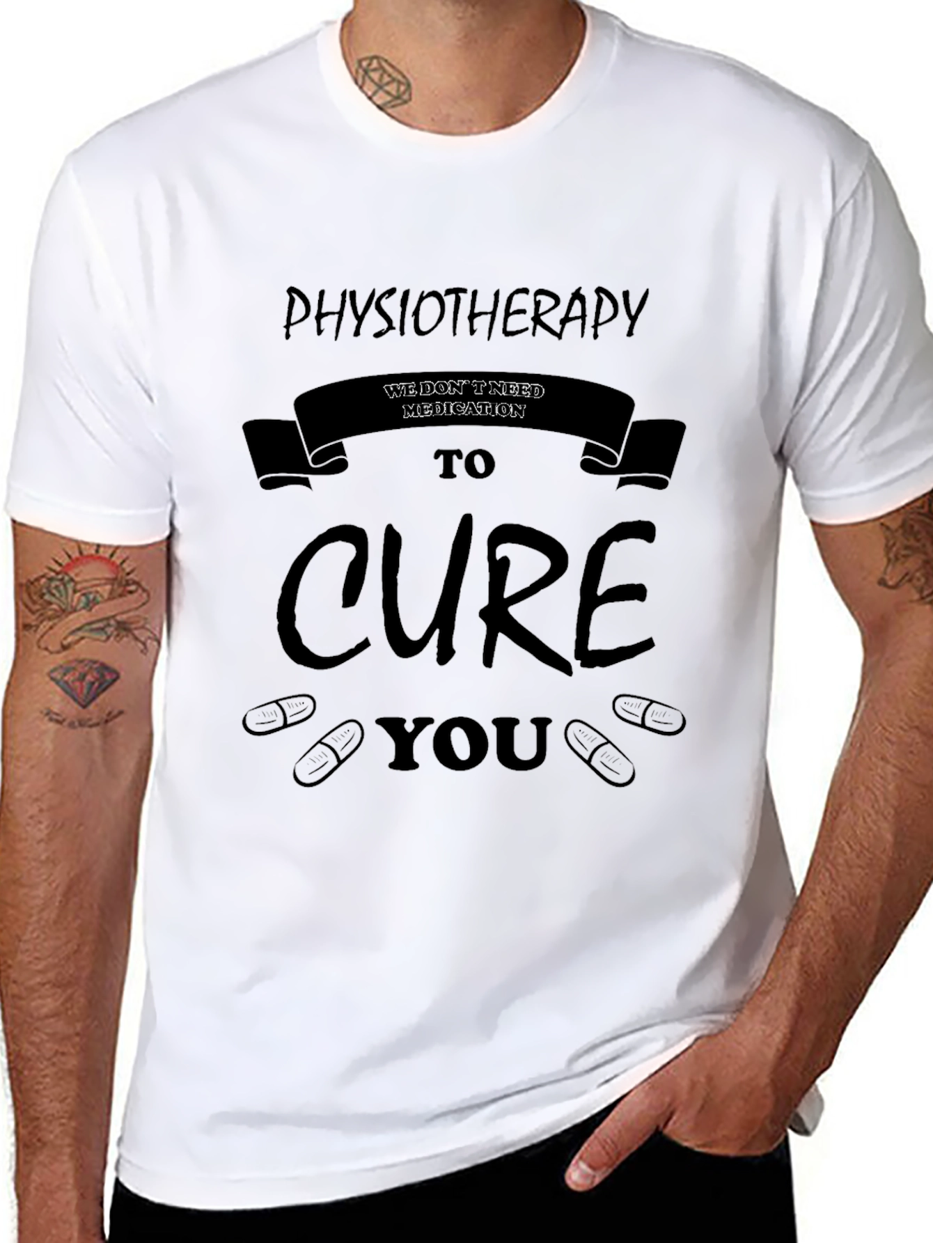 Physiotherapy Cure T-Shirt - No Medication Needed