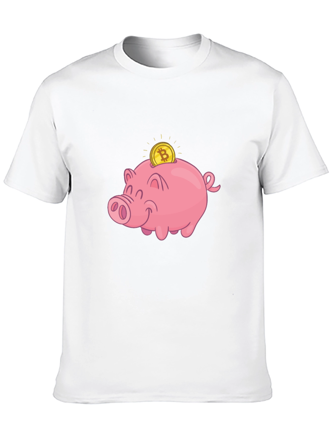 Bitcoin Piggy Bank Black T-Shirt