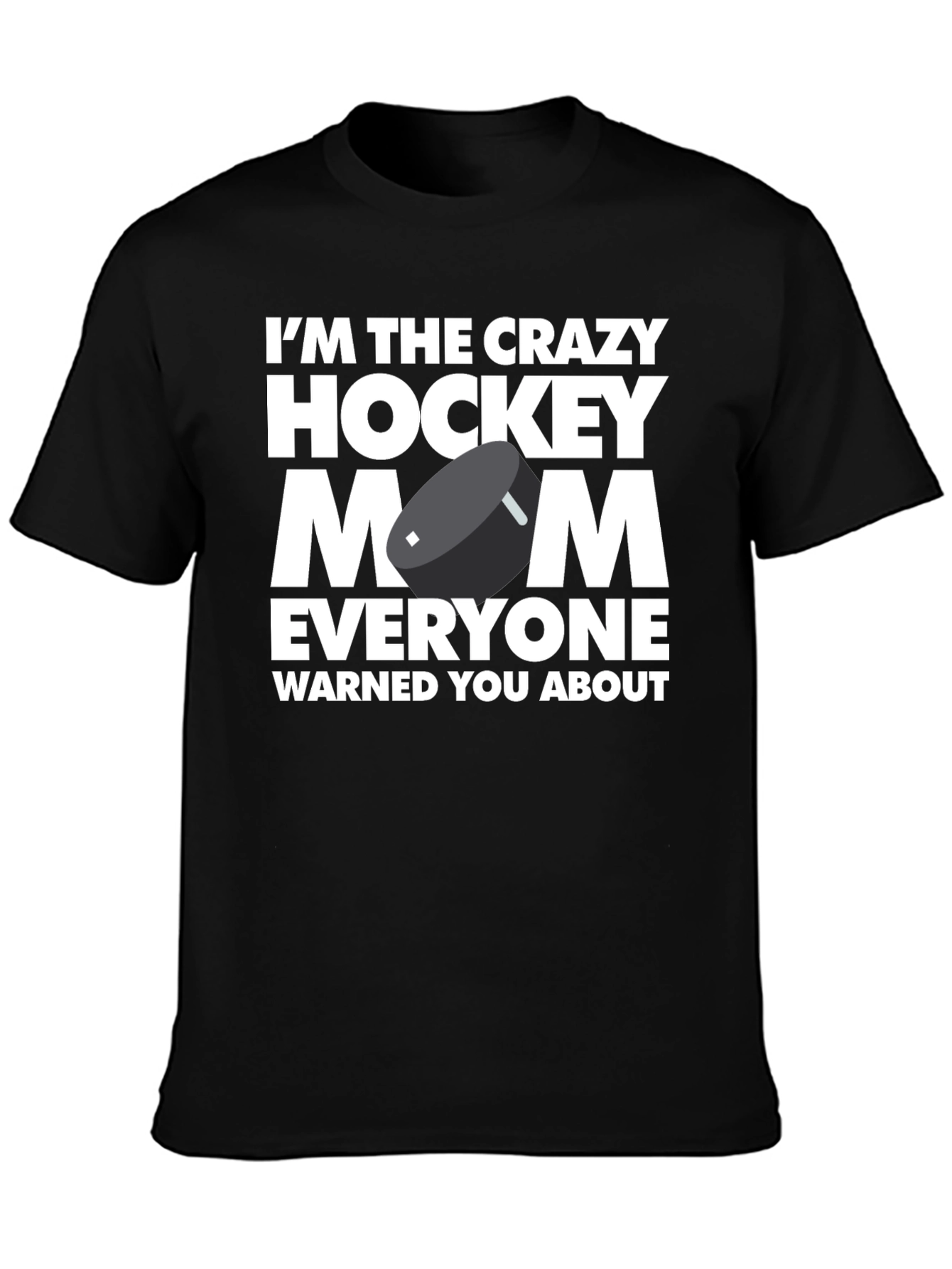 Crazy Hockey Mom Graphic T-Shirt