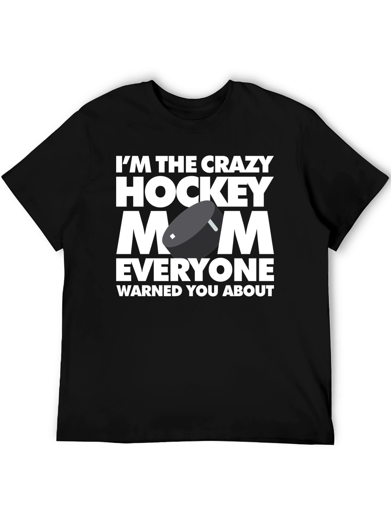 Crazy Hockey Mom Graphic T-Shirt