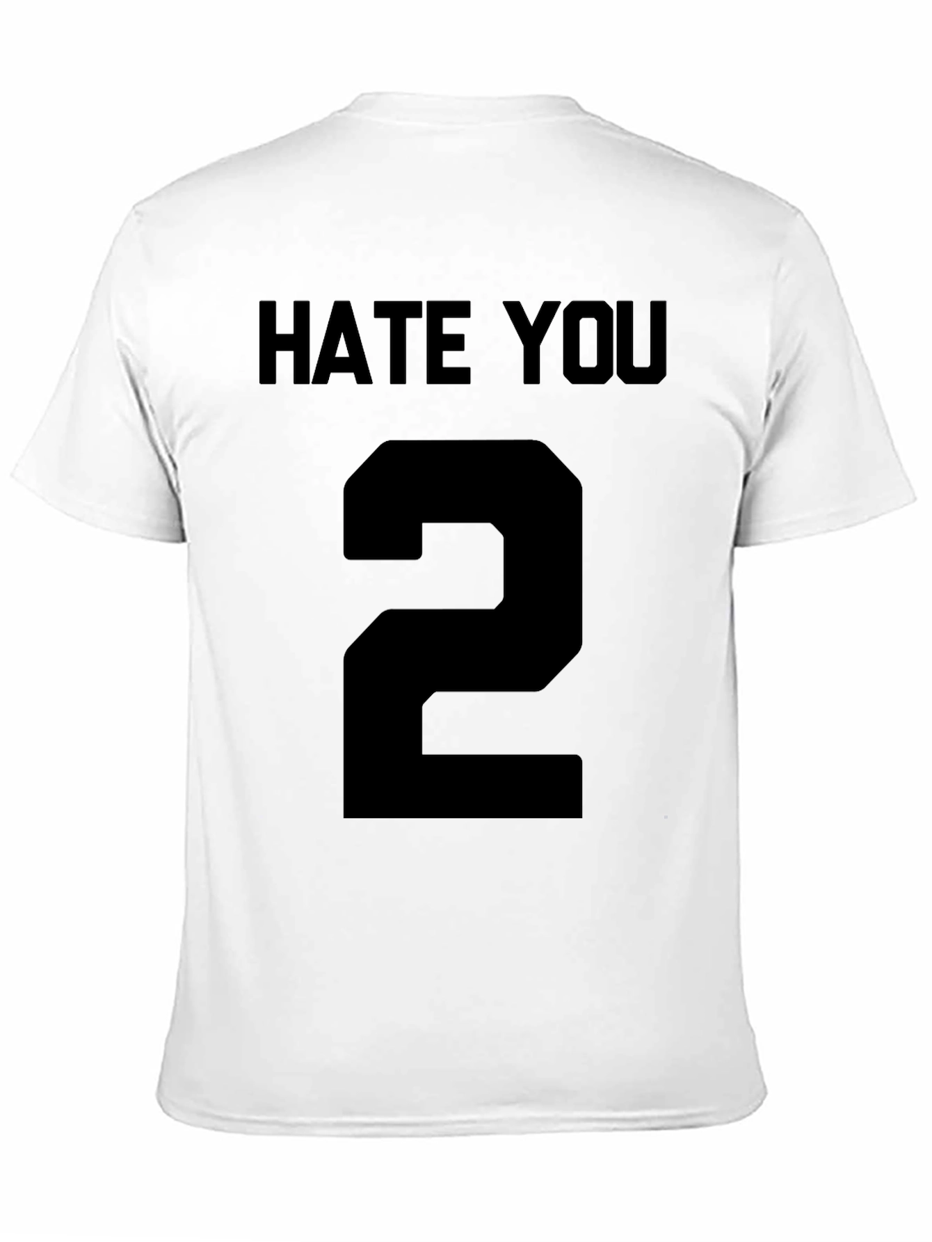 Hate You Number 2 Graphic Tee - Black