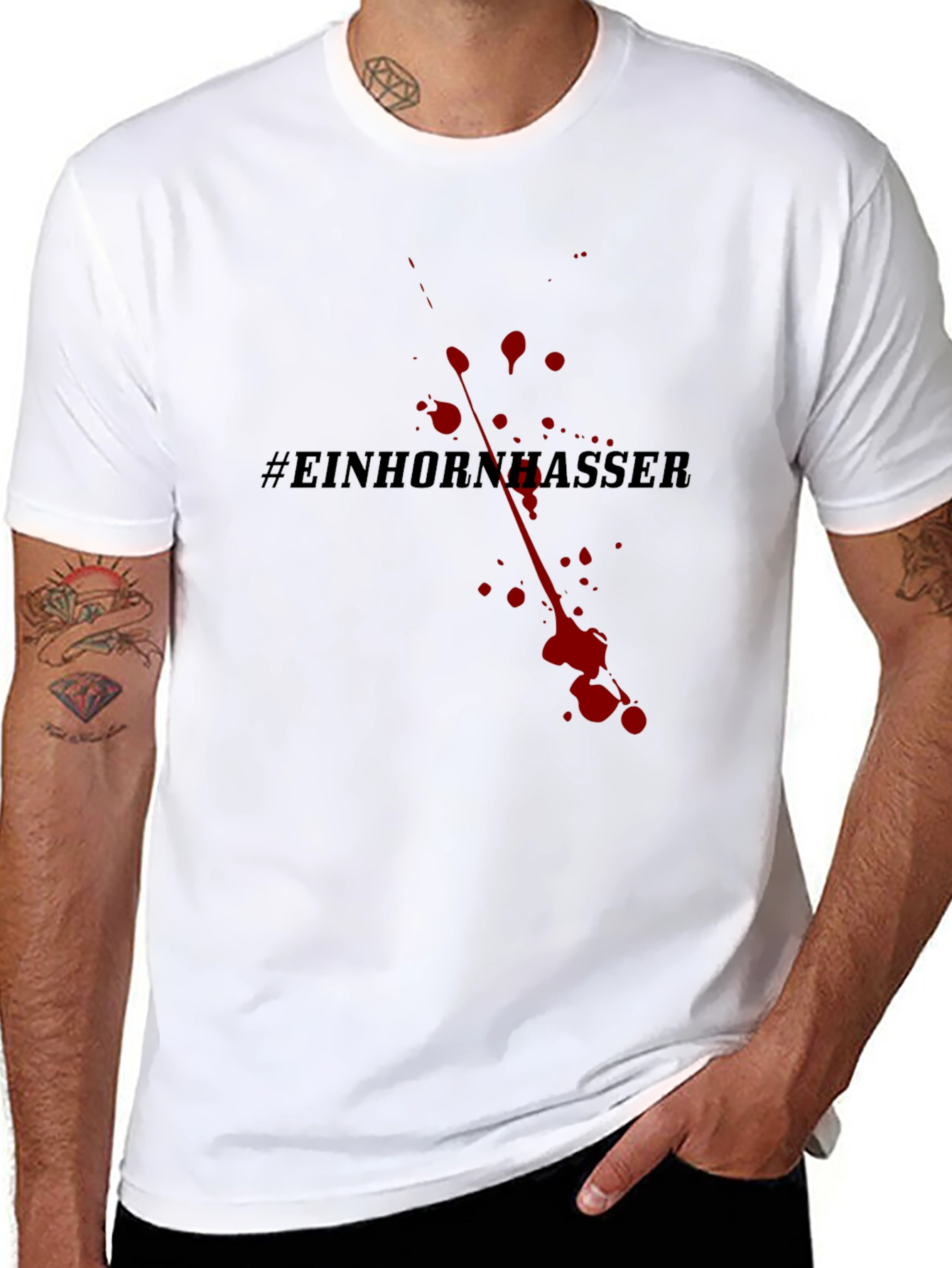 Einhornhasser T-Shirt - Dark Humor Tee